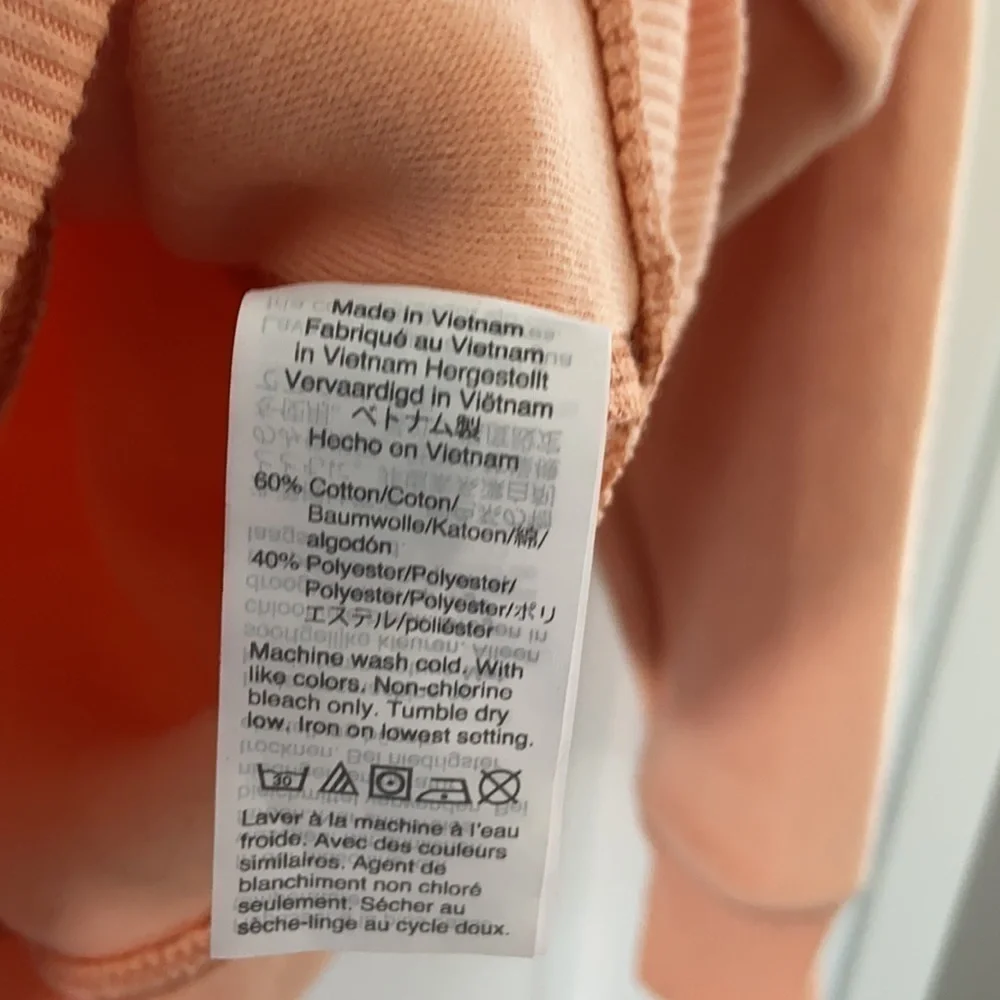JCrew peach brushed cotton pullover